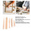 5Pcs Wood Hand Loom Stick Set Beechwood DIY Tools 4