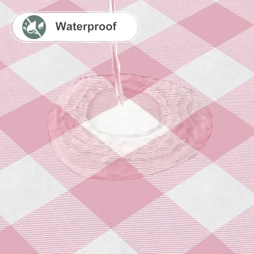 Square Waterproof Vinyl Tablecloth with Flannel Back 54x54 1