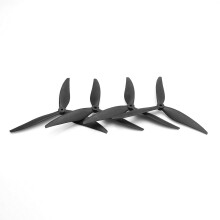 2 paia di eliche Tracker 7x4x3 7 pollici a tre pale nere