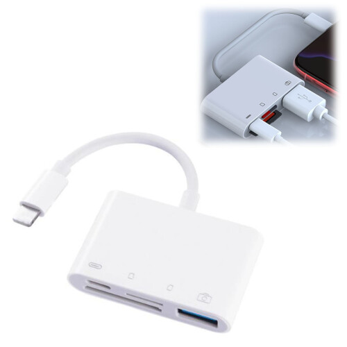Multi-Function SD Card Reader USB 3.0 – High-Speed Portable Adapter for SD/microSD/USB, compatible with laptops, tablets, digital cameras 1