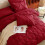 Dark Red Full Size Comforter Set Pintuck Design 7-Piece 4