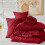 Dark Red Full Size Comforter Set Pintuck Design 7-Piece 6
