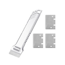 For  Scraper Metal CNC Machined Cleaning Tool 3D Printer Accessories with 3pcs SK5 Blades