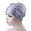 Geometric Print Shrinkable Swim Cap for Adults Silver 3