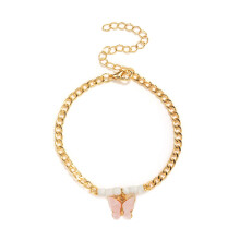 Boho Beaded Adjustable Ankle Bracelet - White