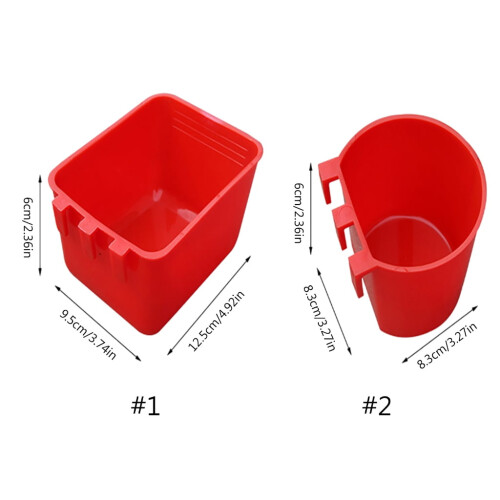 Bird Watering Cups Plastic5pcs 2