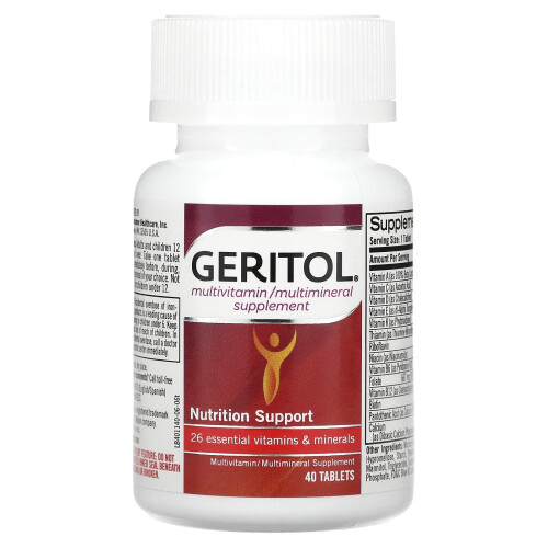 Geritol, Multivitamin/Multimineral Komplement, 40 Tabletter 2