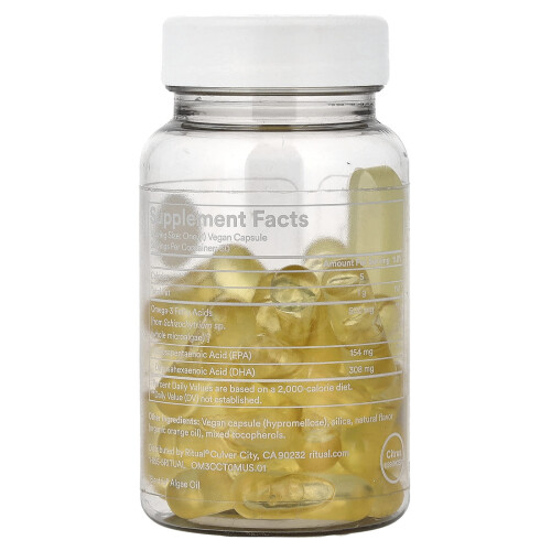 Ritual, Omega 3, Citrus, 30 Vegan Capsules 1
