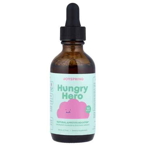 JoySpring, Hungry Hero, Φυσικό Βοήθημα Γεύματος, 2 fl oz (60 ml) 2