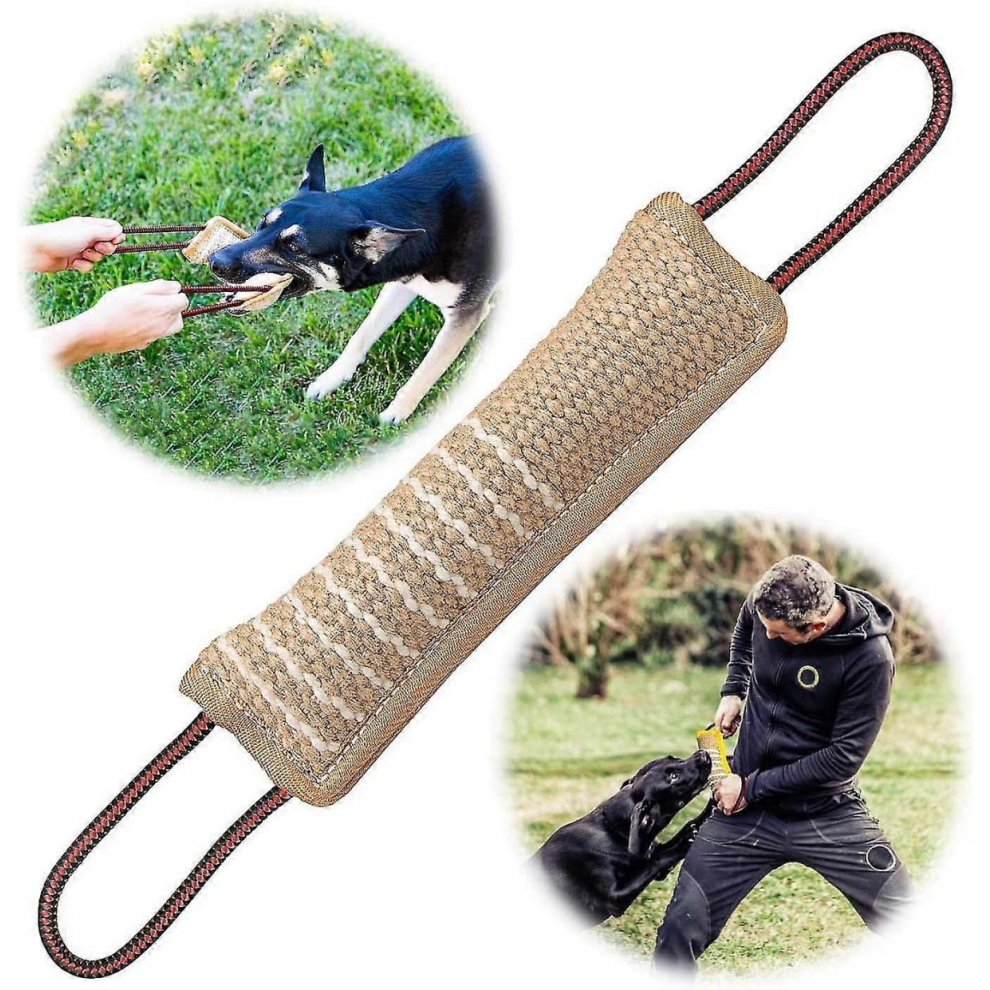 Jute Dog Bite Tug Toy - Extra Durable Dog Chew Toy, Interactive Toy For Medium To Large Dogs, Ideal For Tug Of War 9408048456093