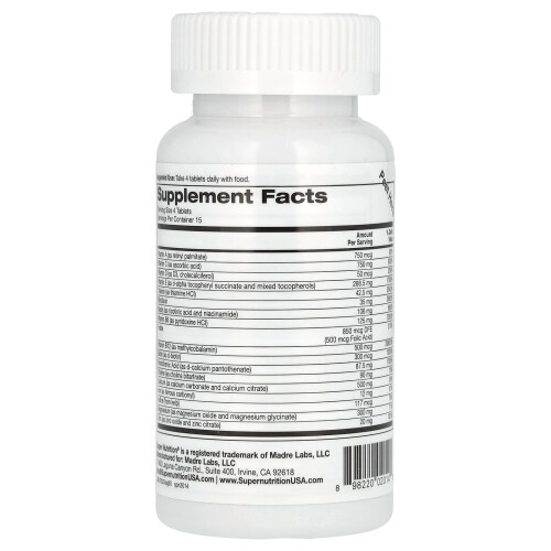 Super Nutrition, Super Immune, Multivitamin για Ανοσοποίηση με Glutathione, 60 Tablets 1