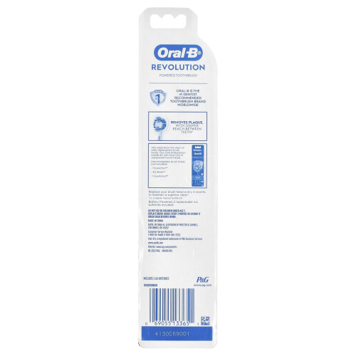 Oral-B Oral-B, Battery Powered Toothbrush, Revolution, 1 Toothbrush 1