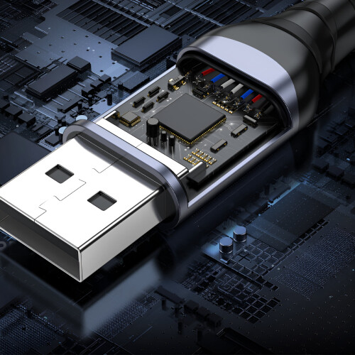 Κοντό καλώδιο USB C, καλώδιο USB A σε USB C 3 τεμαχίων, καλώδιο φόρτισης USB A 1 ποδιού, 2