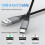 Κοντό καλώδιο USB C, καλώδιο USB A σε USB C 3 τεμαχίων, καλώδιο φόρτισης USB A 1 ποδιού, 5
