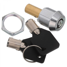 1 Set Gumball Machine Locks - Tubular Keyway Keyed Alike For Gumball Candy Vending Machine - Secure Top Lid Lock Cylinder For Commercia