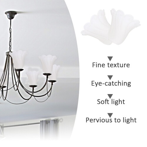 Glass Globe Lamp Shade Replacement 17.5 x 14.5 cm 2