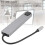 Type-C Hub 8in1 4K 87W PD Silber Aluminium 6
