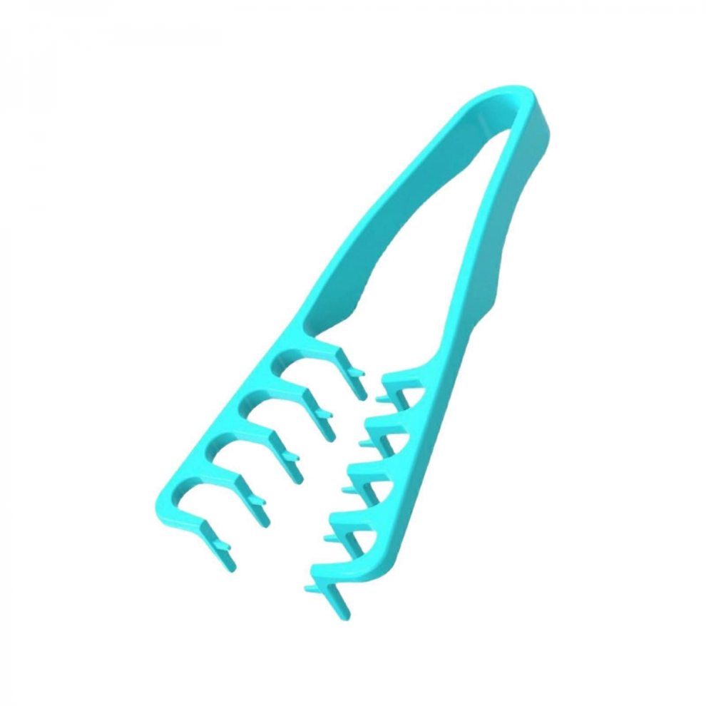 Blue Salon Grade Volumizing Comb With Static Control Abs Construction Multifunctional Teeth Design