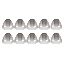 10 Pcs Hearing Aid Domes Soft Open Replacement Eartips 8mm Black Layer for Elderly and Hearing Impaired Adults