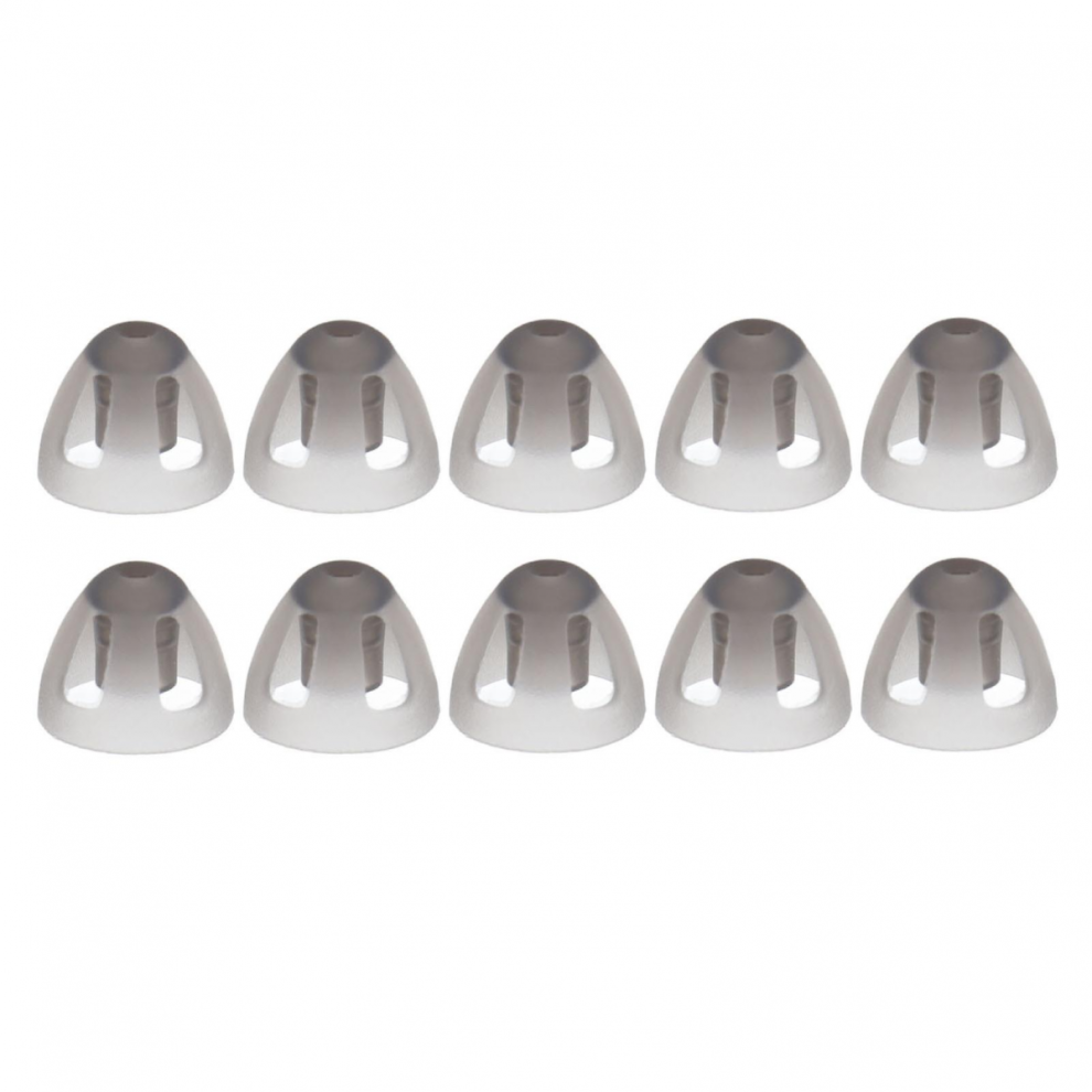 Black 10 Pcs Hearing Aid Domes Soft Open Replacement Eartips 8Mm Layer For Elderly And Hearing Impaired Adults