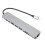 Type-C Hub 8in1 4K 87W PD Silber Aluminium 10