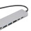 Type-C Hub 8in1 4K 87W PD Silber Aluminium 11