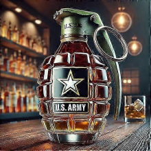 Whiskykaraf van 350 ml met de vorm van een Amerikaanse zeearend, teckel of uil, in de vorm van een adelaar.
