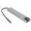 Type-C Hub 8in1 4K 87W PD Silber Aluminium 15