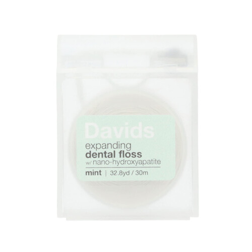 Davids Natural Toothpaste, Expanding Dental Floss Refill System + Refill, Mint, 2 Count 2