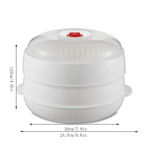 Microwave Steamer Rack - Stackable Design, Even Steam Distribution, Space-saving Kitchen Utensil for thy Cooking 1