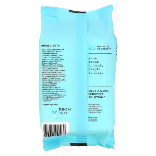The Honey Pot Company, Sensitive Wipes, 30 Count 1
