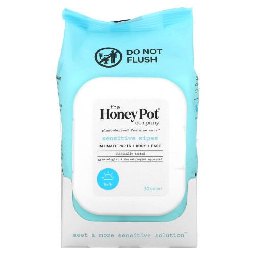 The Honey Pot Company, Sensitive Wipes, 30 Count 2