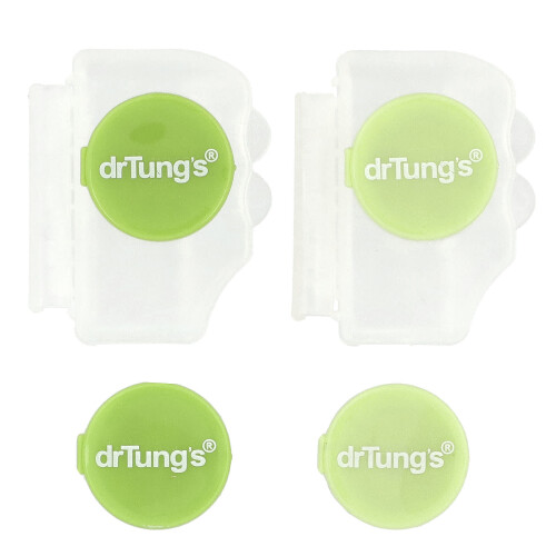 Dr. Tung's, Ecosentials, Snap-On Δοντιέρα Προστασία, Fresh Lime, 4 Count 2