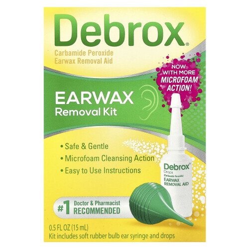 Debrox, Κट Απομάκρυνσης Κερί Ακουστικών, 0.5 fl oz (15 ml) 1