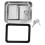 1Pcs Silver Rectangular Panel Lock for Car Toolboxes Trailers Storage Cabinets 5.5x4.1x1.6in Stainless Steel 4