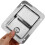 1Pcs Silver Rectangular Panel Lock for Car Toolboxes Trailers Storage Cabinets 5.5x4.1x1.6in Stainless Steel 5
