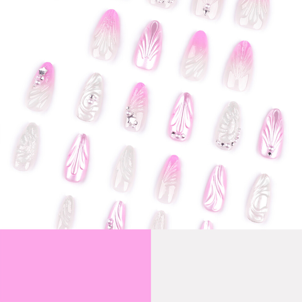 Dachuang Beauty Pearl Pink Press-On Nails For Salon Use