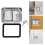 1Pcs Silver Rectangular Panel Lock for Car Toolboxes Trailers Storage Cabinets 5.5x4.1x1.6in Stainless Steel 6