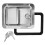 1Pcs Silver Rectangular Panel Lock for Car Toolboxes Trailers Storage Cabinets 5.5x4.1x1.6in Stainless Steel 8