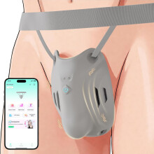 Wearable Panty Penis Vibrator Male Masterubaters Sex Toy, 9 Vibrating Modes Male Masturbator Penis Enlargement Vibrating Cock Sleeve Training Vibrator