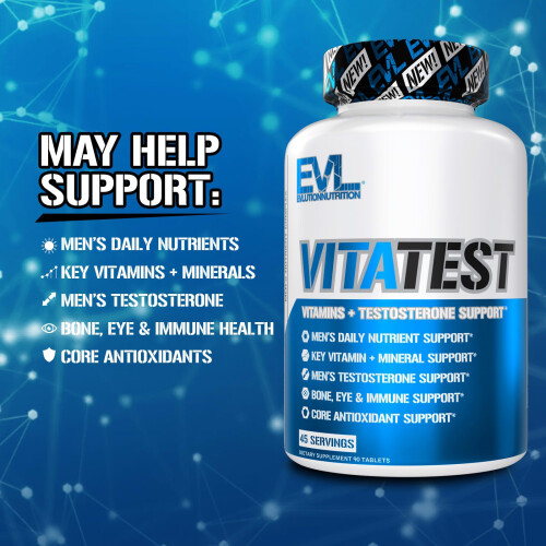 EVLution Nutrition, VitaTest, Mannen Nutrienten Complex, 90 Tabletten 2