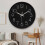 Silent Quartz Wall Clock, Round Plastic Dial, 20cm 4