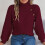 Lässige Damen-Strickpullover mit Print, langärmelig, Rundhalsausschnitt 4