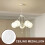 Raindrops Ceiling Medallion Round Light Medallion Decorative Vintage 1 Set 8
