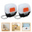 Worgeous2pcs Κιβώτιο ταχυτήτων προβολέα κάμπινγκ και φορητή πλαστική θήκη μεταφοράς 6