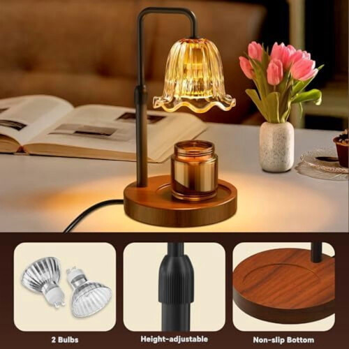 Lampada scaldacandele con timer, dimmer e altezza regolabile. 2