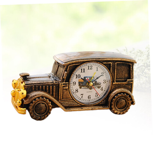 Vintage Car-Shaped Alarm Clock Light Brown 1