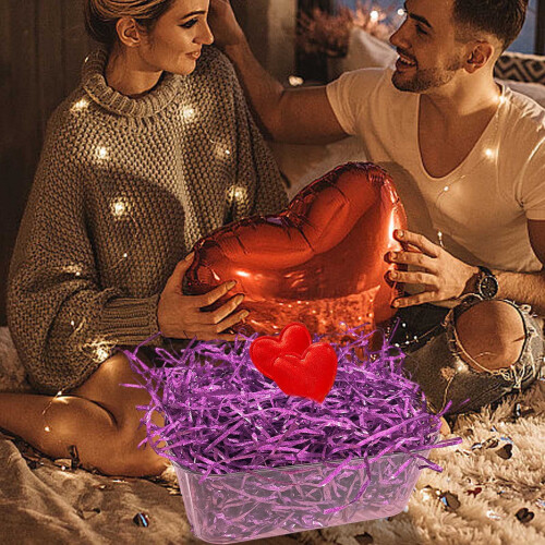 Valentijns raffia papiervulling 100 g 2