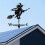 Stainless Weathervane with Witch Figure Wind Direction Indicator Measuring Tool 7