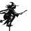 Stainless Weathervane with Witch Figure Wind Direction Indicator Measuring Tool 8